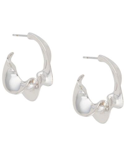 Annelise Michelson Vertigo Twist-detail Hoops - Metallic