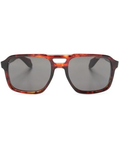 Cutler and Gross 1394 Pilot-frame Sunglasses - Grey