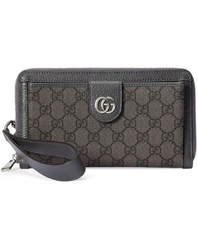 Gucci オフィディア ファスナー財布 - グレー