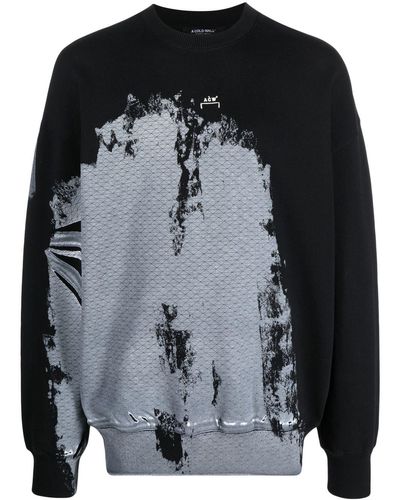 A_COLD_WALL* Sweater Met Print - Zwart