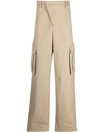 424 Wide-leg Cargo Trousers - Natural