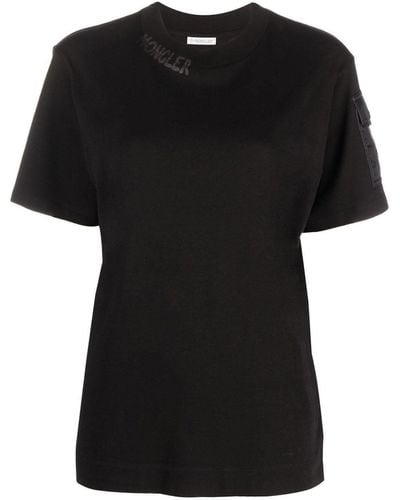 Moncler モンクレール ロゴ Tシャツ - ブラック