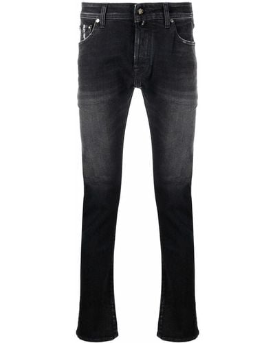 Jacob Cohen Low-rise Skinny Jeans - Black