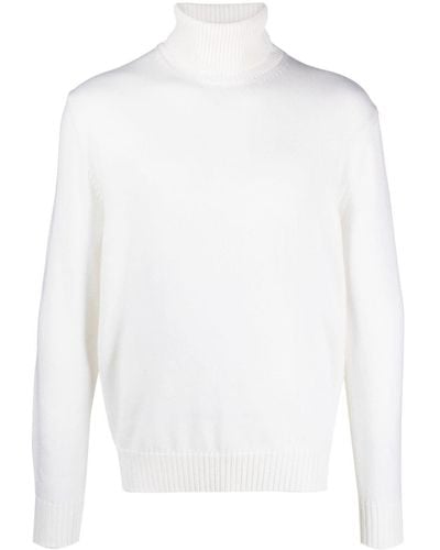Ballantyne Roll-neck Wool Sweater - White