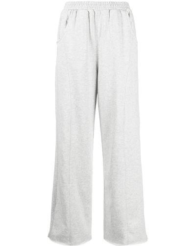 Izzue High-waist straight-leg trousers - Bianco