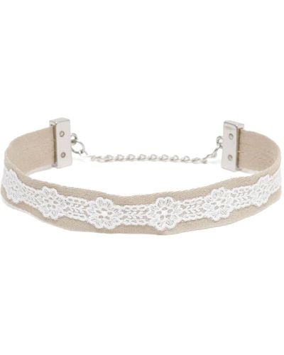 Our Legacy Floral-lace Choker Necklace - ホワイト