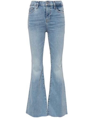 FRAME High-rise Flared Jeans - Blue