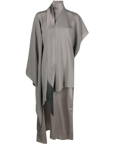 ‎Taller Marmo California Asymmetric Crepe Dress - Grey