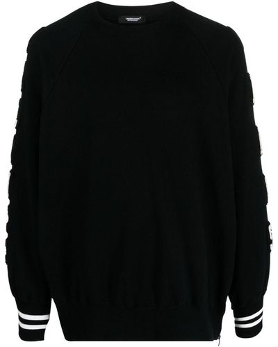 Undercover Patch-detail Cotton Sweatshirt - Black