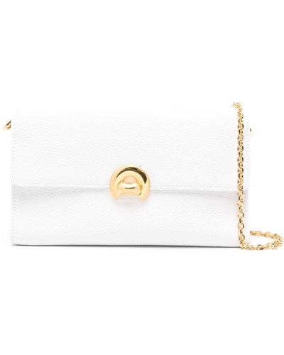 Coccinelle Binxie Leather Cross Body Bag - White