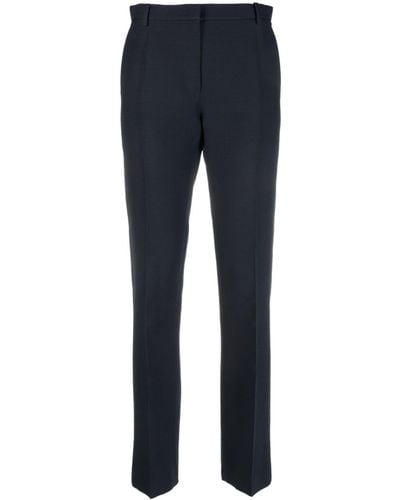Valentino Garavani Wool-silk Blend Tailored Pants - Blue