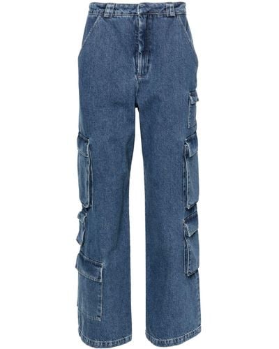 Axel Arigato Roam Cargo-Jeans mit weitem Bein - Blau