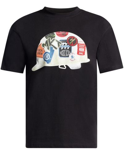 Market Graphic-print Cotton T-shirt - Black