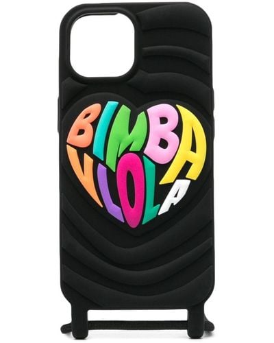 Bimba Y Lola Coque d'iPhone 15 Pro à logo embossé - Noir