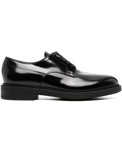 Gianvito Rossi Polished-finish Oxford Shoes - Black