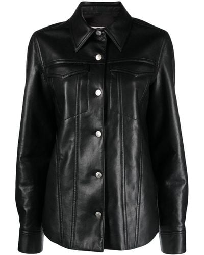 Nanushka Rocio Faux-leather Jacket - Black