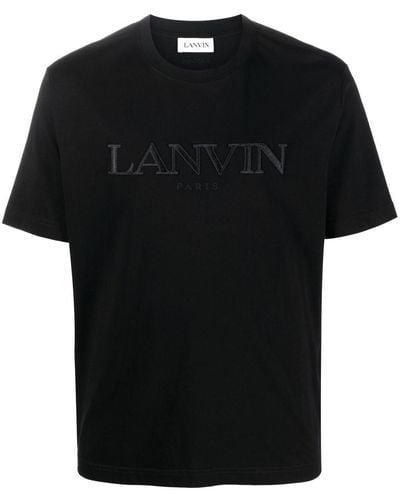 Lanvin T-shirt à logo imprimé - Noir