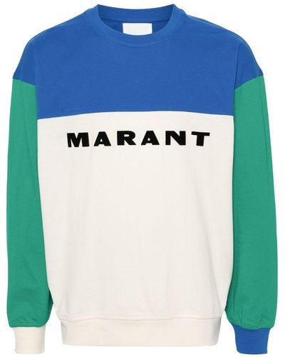 Isabel Marant Sweatshirt in Colour-Block-Optik - Blau