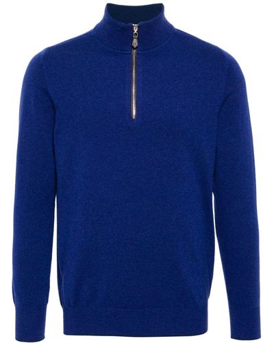 N.Peal Cashmere The Carnaby Cashmere Cardigan - Blue