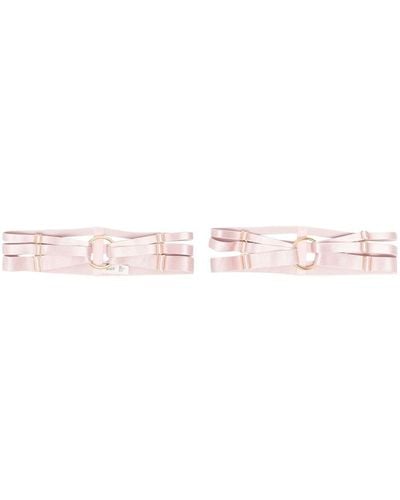Bordelle Rose Multi-strap Garters - Pink
