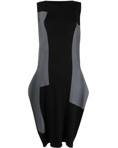 Issey Miyake Midi-jurk - Zwart