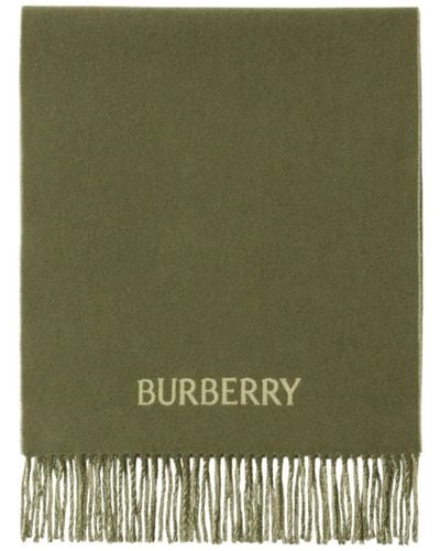 Burberry Ekd カシミアスカーフ - グリーン