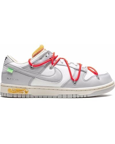 NIKE X OFF-WHITE Dunk Low "lot 6" Sneakers - White