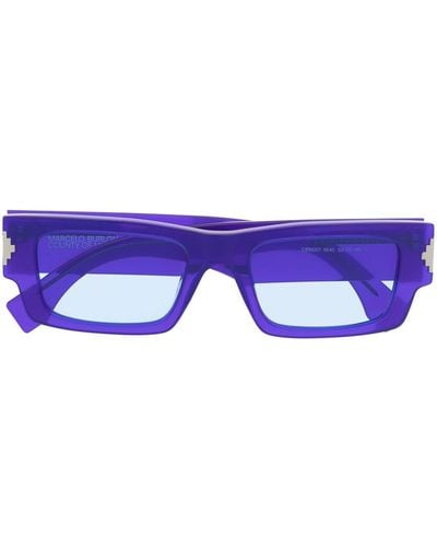 Marcelo Burlon Square-frame Transparent Sunglasses - Blue