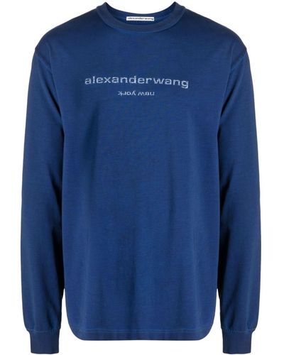 Alexander Wang ロゴ スウェットシャツ - ブルー