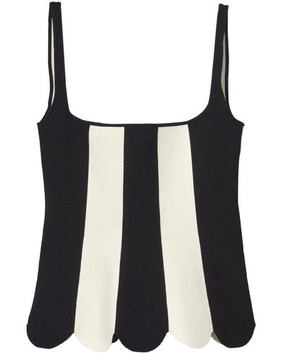 Marc Jacobs Scuba Striped Top - Black