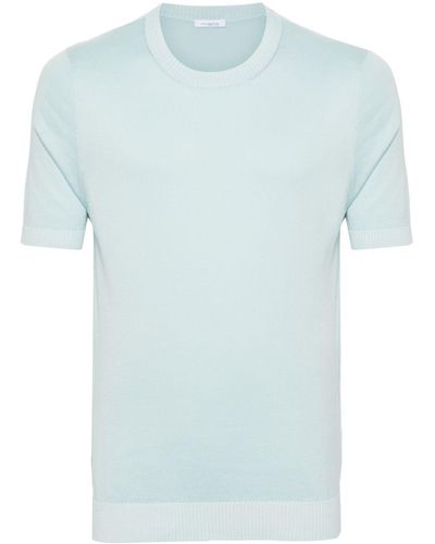 Malo T-shirt à col ras-de-cou - Bleu