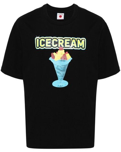 ICECREAM Sundae Cotton T-shirt - Black