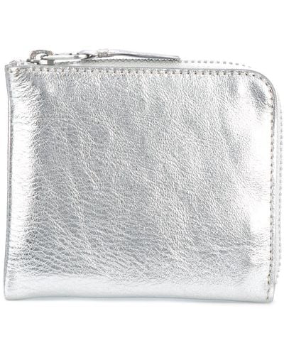 Comme des Garçons Silver-tone Leather Gold Line Wallet - White