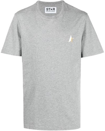 Golden Goose Camiseta con parche de estrella - Gris
