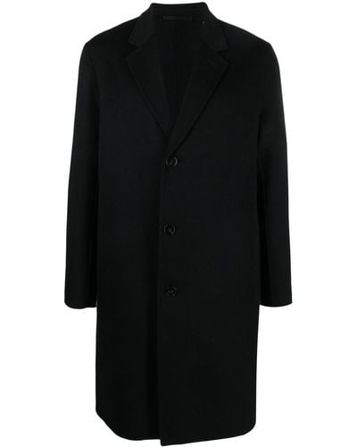 Theory Sing-breasted Wool-cashmere Blend Coat - Black