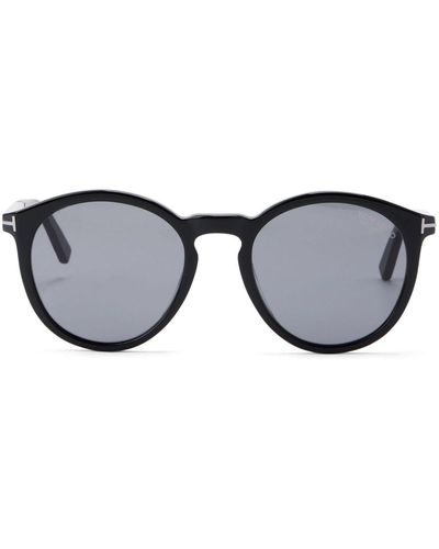 Tom Ford Zonnebril Met Rond Montuur - Zwart