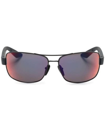 Prada Linea Rossa Rectangle-frame Sunglasses - Blue
