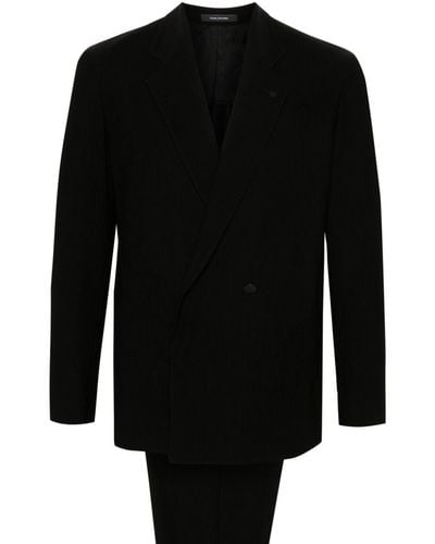 Tagliatore Costume à veste à boutonnière croisée - Noir