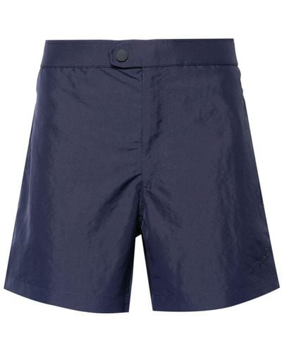 Brioni Zip-up Swim Shorts - Blue