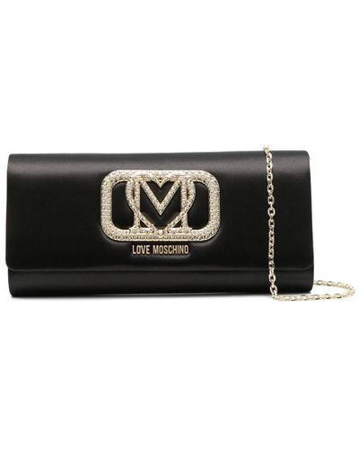 Love Moschino Crossbodytas Met Logo - Zwart