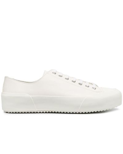 Jil Sander Tonal Lace-up Fastening Trainers - White