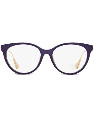Moncler Brille im Cat-Eye-Design - Braun