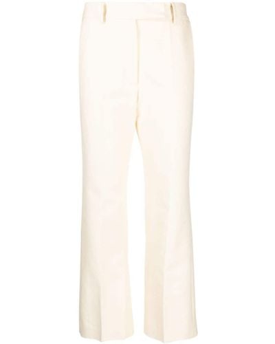 GOODIOUS Tailored Straight-leg Trousers - White