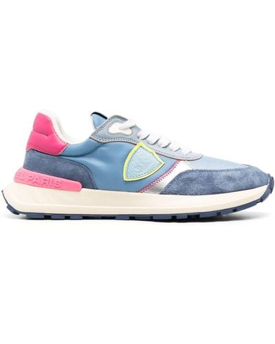 Philippe Model Antibes Leather Low-top Trainers - Blue