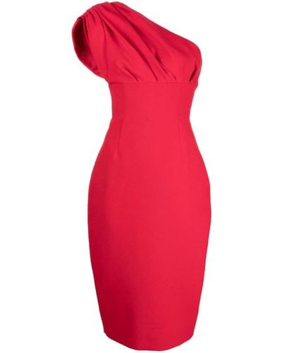 Rachel Gilbert Winnie One-shoulder Midi Dress - Red