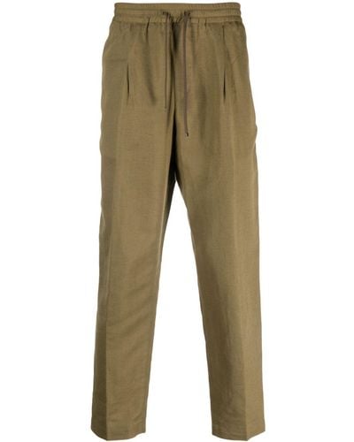 Jacob Cohen Logo-patch Straight-leg Trousers - Green