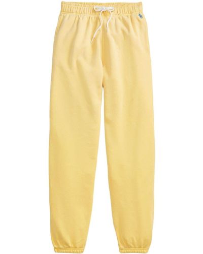 Polo Ralph Lauren Polo Pony-embroidered Track Trousers - Yellow
