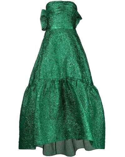 Bambah Vestido largo con detalle de lazo - Verde
