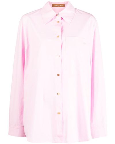 Rejina Pyo Long-sleeve Button-fastening Shirt - Pink