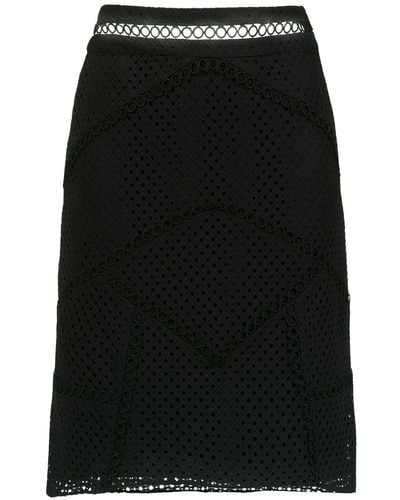 Olympiah Fellari Paneled Skirt - Black